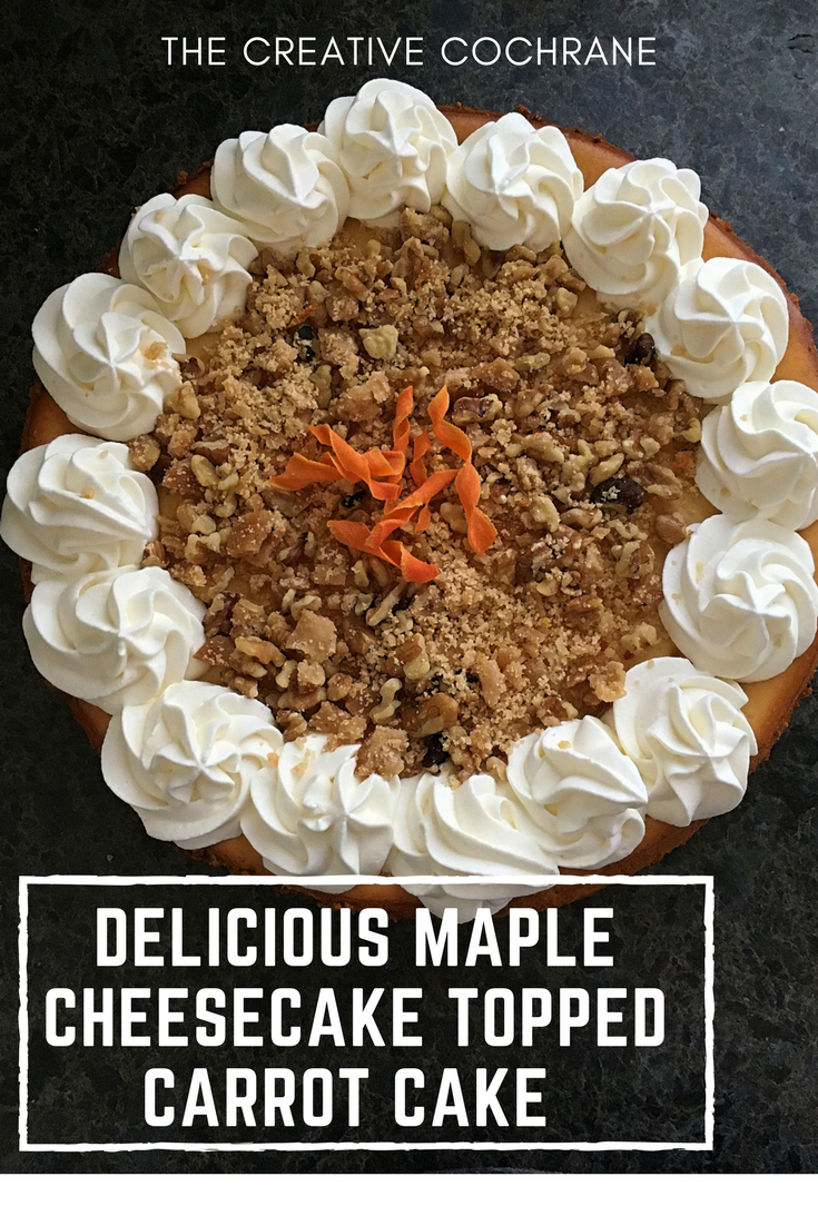 Maple Cheesecake Topped Carrot Cake